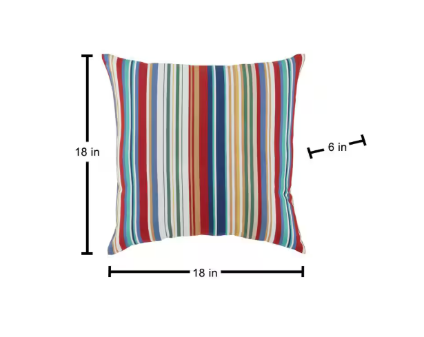 Classic Stripe Outdoor Throw Pillow