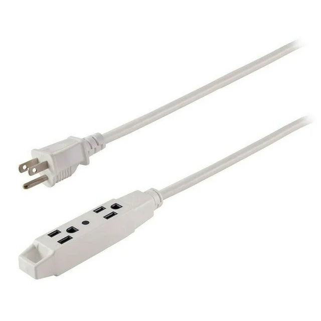 Jasco Grounded Outlets Extension Cords, 25' Length (3 Pack)