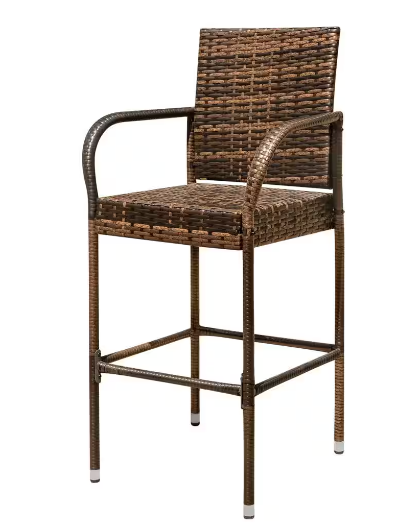 Chillrest Rattan Wicker Outdoor Bar Stool 2 Pack (Clearance)