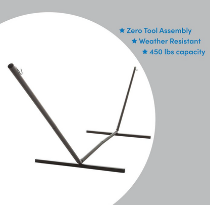 15 ft. Metal Hammock Stand in Bronze (Clearance)