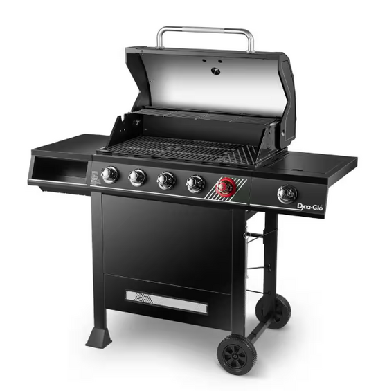 5-Burner Natural Gas Grill in Matte Black with TriVantage Multi-Functional Cooking System