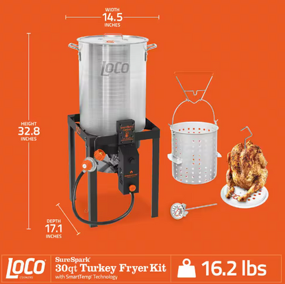 30 qt. Sure Spark Turkey Fryer