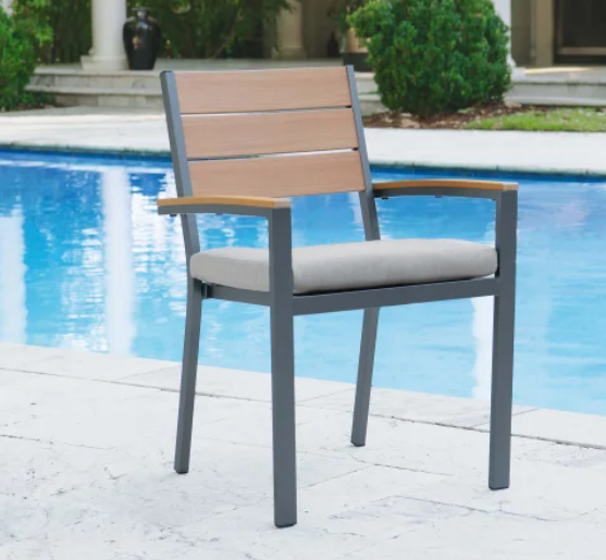 Peak Season Outdoor Seat Pad, 2-pack Gray