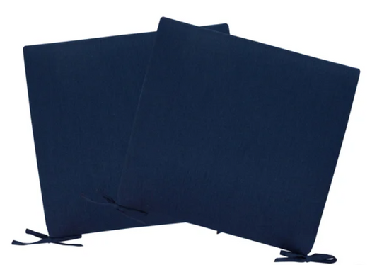 Peak Season Outdoor Seat Pad, 2-pack Blue