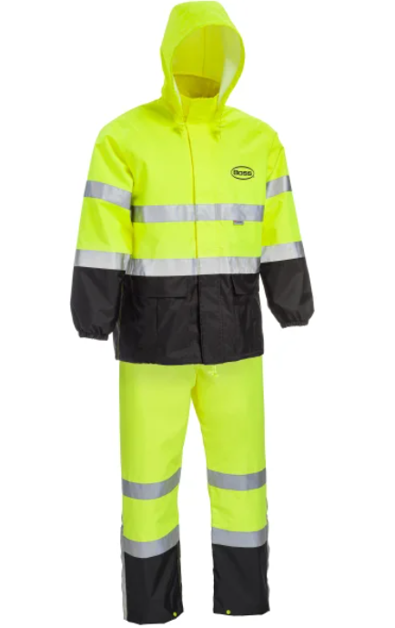 Hi-Viz ANSI Class 3 Rain Suit - Large