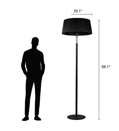 88.1 in. 1500-Watt Sol Indoor/Outdoor Electric Heater Plug-In Lamp
